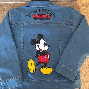Mickey Mouse Kids Denim Jacket - Blue Disney 10/12 New without tags